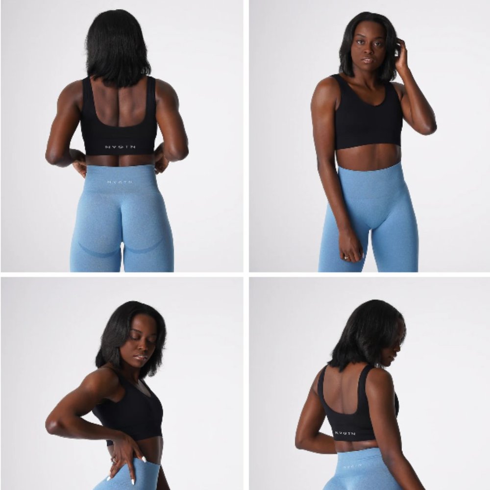NVGTN Black Elevate Seamless Bra - Small